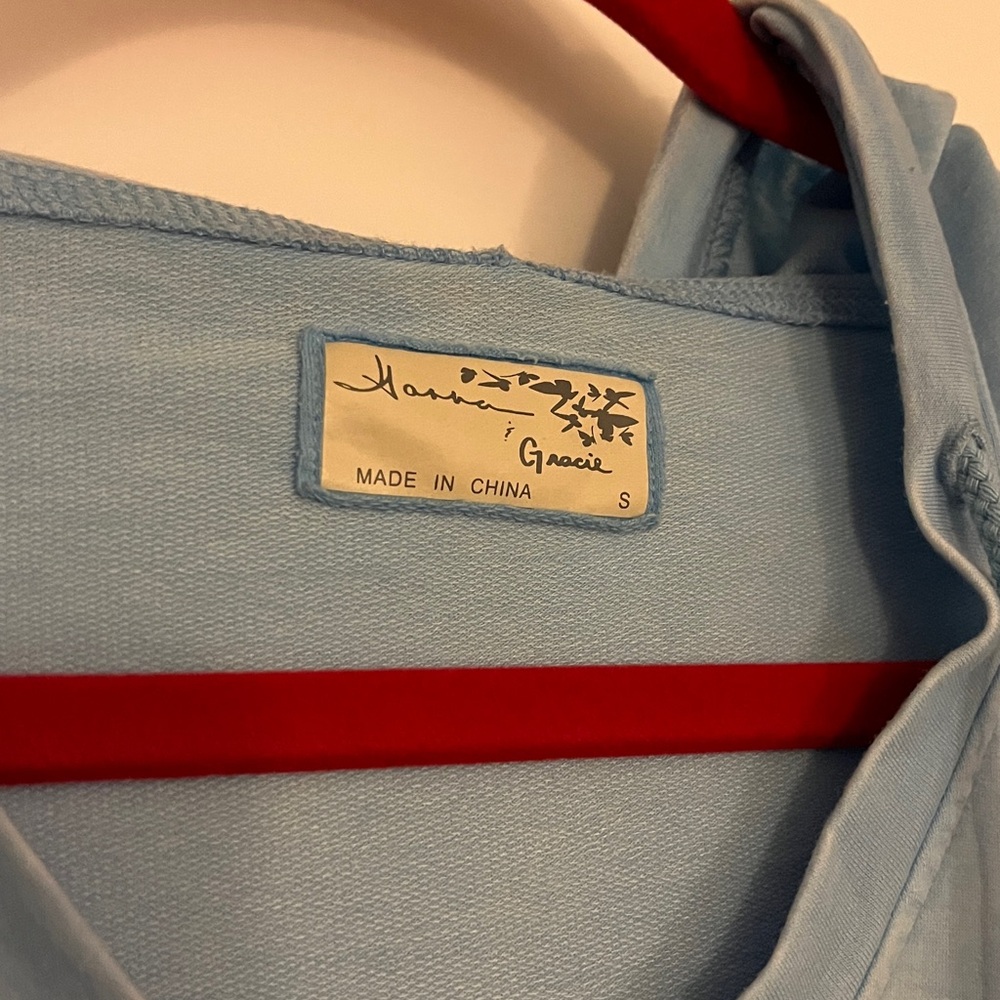Lightweight Blue Ombre Hoodie Sweatshirt - Picture 2 of 3
